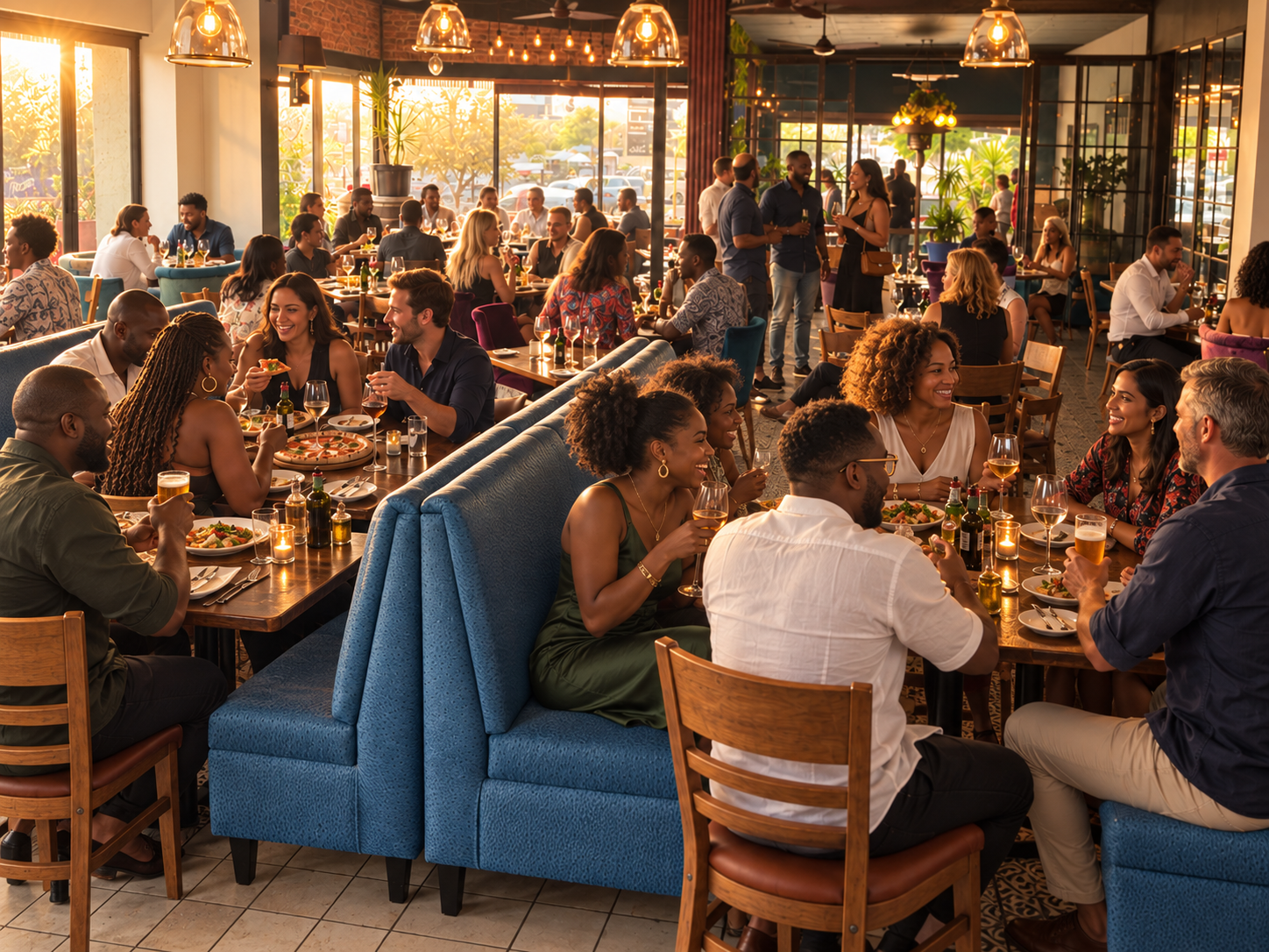 The Jozi Gin dining room at The Wedge in Morningside